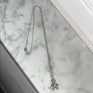 Tiffany & Co bear charm necklace